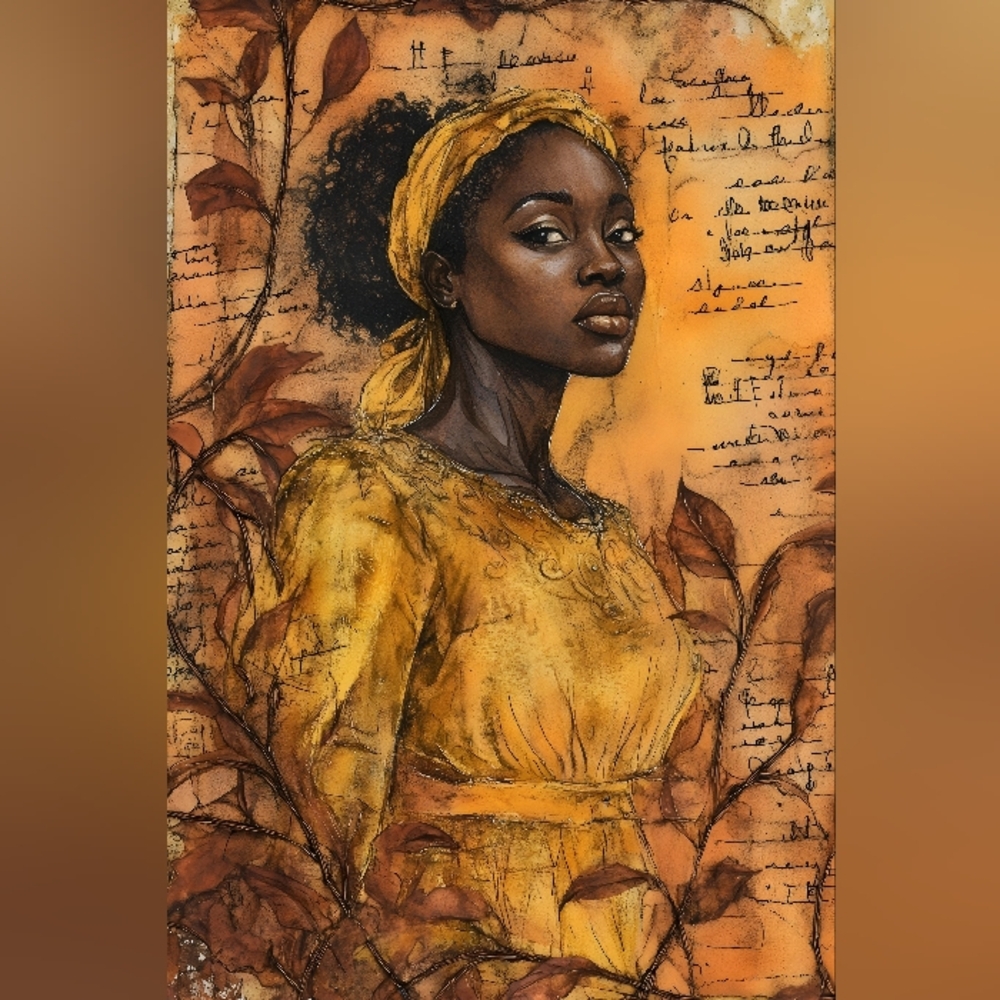 4pc=African American Women Prints